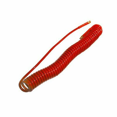 HOMEPAGE 25Ft. X .25 In. Coiled Air Hose - Red HO3518844